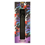 Lemon Haze 1g distillate vape pen in colorful packaging with hippo logo