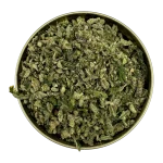 Close-up of Banana Punch Shake cannabis blend in a tin