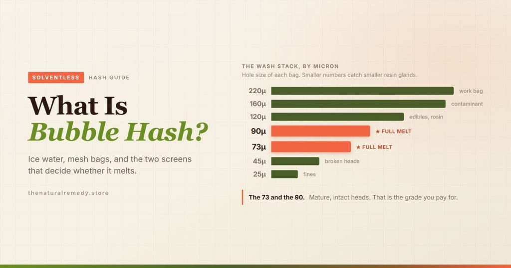 What Is Bubble Hash? Full Melt, Micron Bags and the 6-Star Scale
