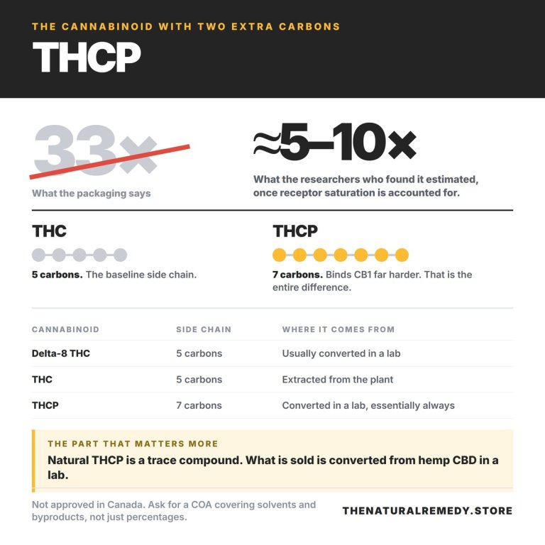 THCP: Why 33x Stronger Than THC Is Not What It Sounds Like
